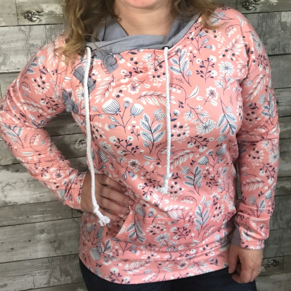 Floral double hood